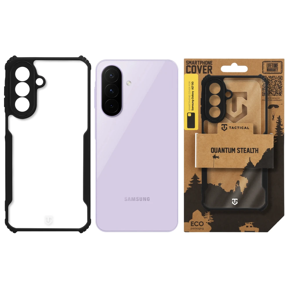 Tactical Quantum Stealth Kryt pro Samsung Galaxy A27 5G Clear/Black