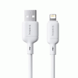 Kabel Baseus Silky USB/Lightning 1m 2.4A, bílá