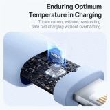 Kabel Baseus Silky USB/Lightning 1m 2.4A, bílá