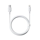 Kabel Baseus Silky USB/Lightning 1m 2.4A, bílá