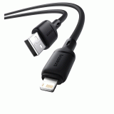Kabel Baseus Silky USB/Lightning 1m 2.4A, černá
