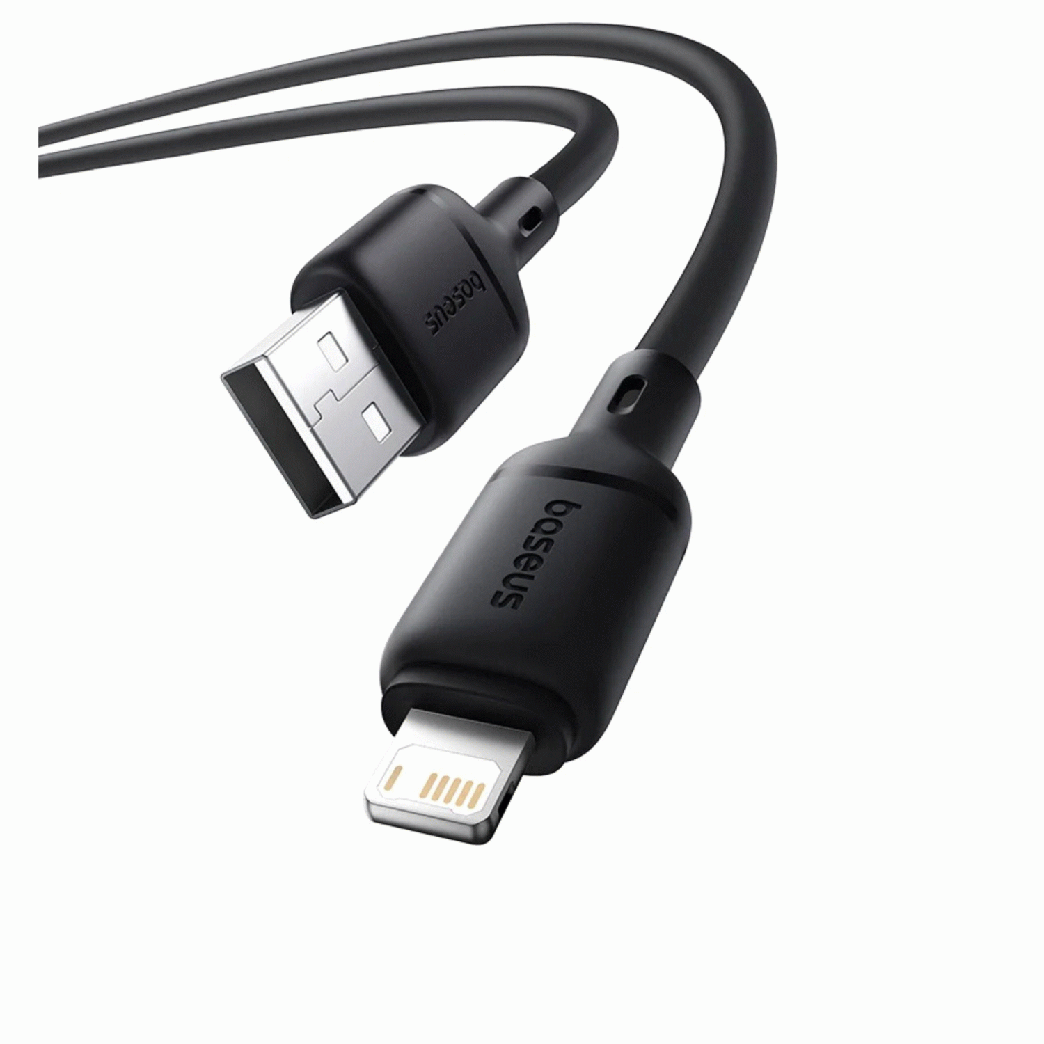 Kabel Baseus Silky USB/Lightning 1m 2.4A, černá