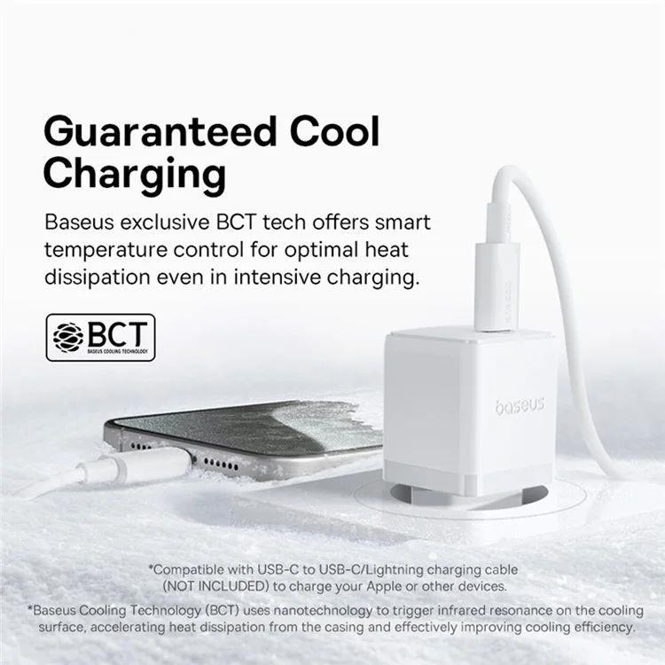 Nabíječka do sítě Baseus Palm 30W, 1xUSB-C, bílá