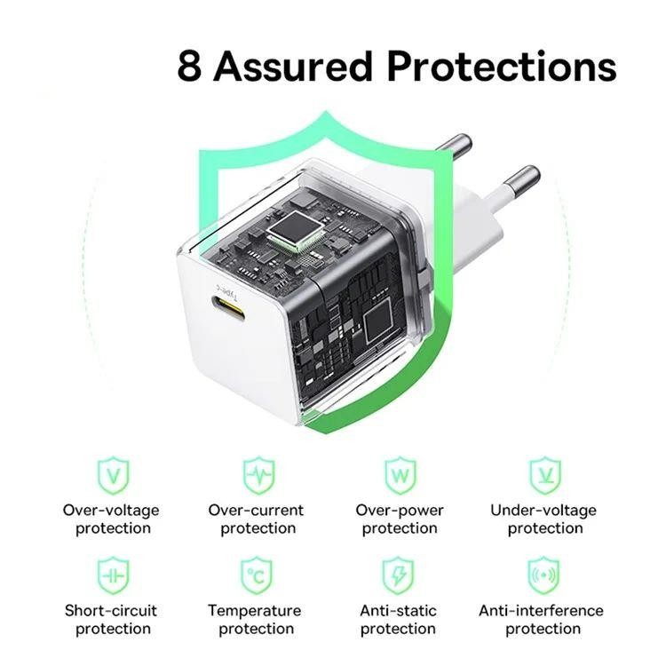 Nabíječka do sítě Baseus Palm 30W, 1xUSB-C, bílá