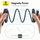 Magnetický kabel Baseus PicoGo USB-C/USB-C 1m 240W, černá