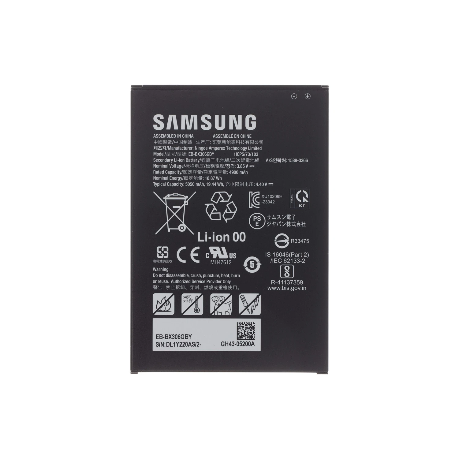 Baterie Samsung EB-BX306GBY Li-lon 5050mAh (Service Pack)