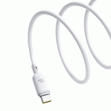 Kabel Baseus Silky USB-C/USB-C 1m 100W, bílá