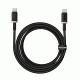 Kabel Baseus Dura USB-C/USB-C 2m 100W, černá/zlatá