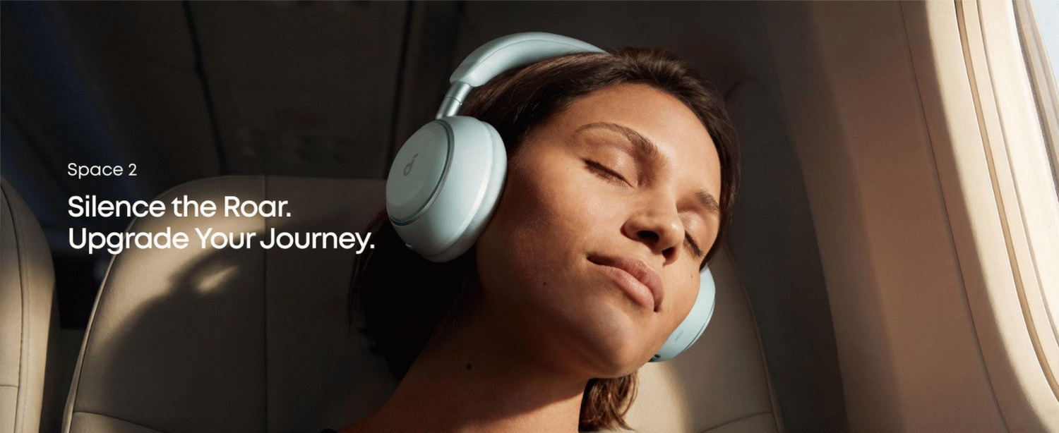Bluetooth sluchátka Anker soundcore Space 2, zelená