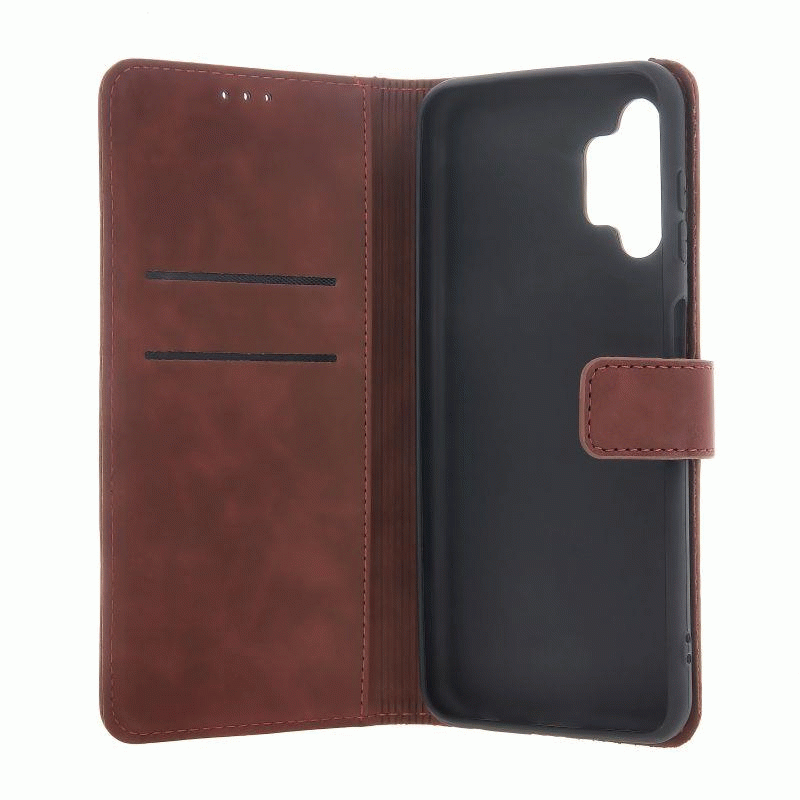 Flipové pouzdro Smart Velvet pro Xiaomi Redmi Note 15 5G, hnědá