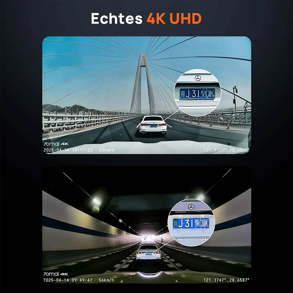 70mai A800SE 4K 4G ready set s RC22