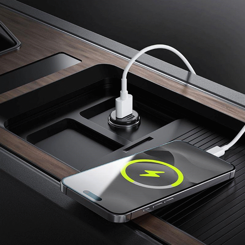 Nabíječka do auta Allity ACC-100-30WAC 30W 1xUSB, 1xUSB-C, černá