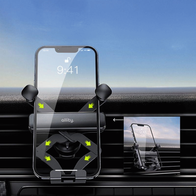 Držák do auta Allity ACH-100 do ventilační mřížky, černá