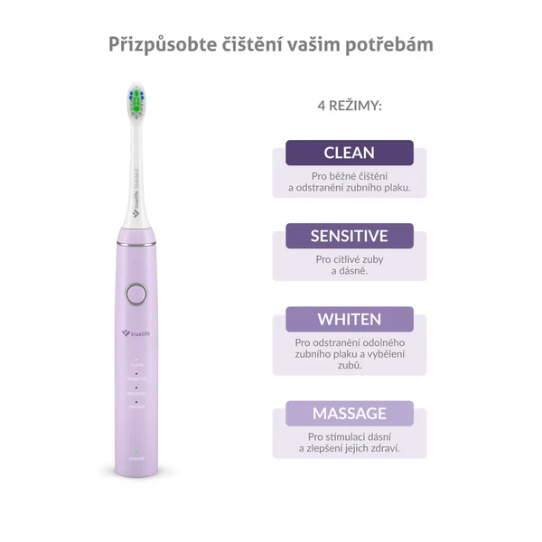 TrueLife SonicBrush Compact Duo černá / levandulová