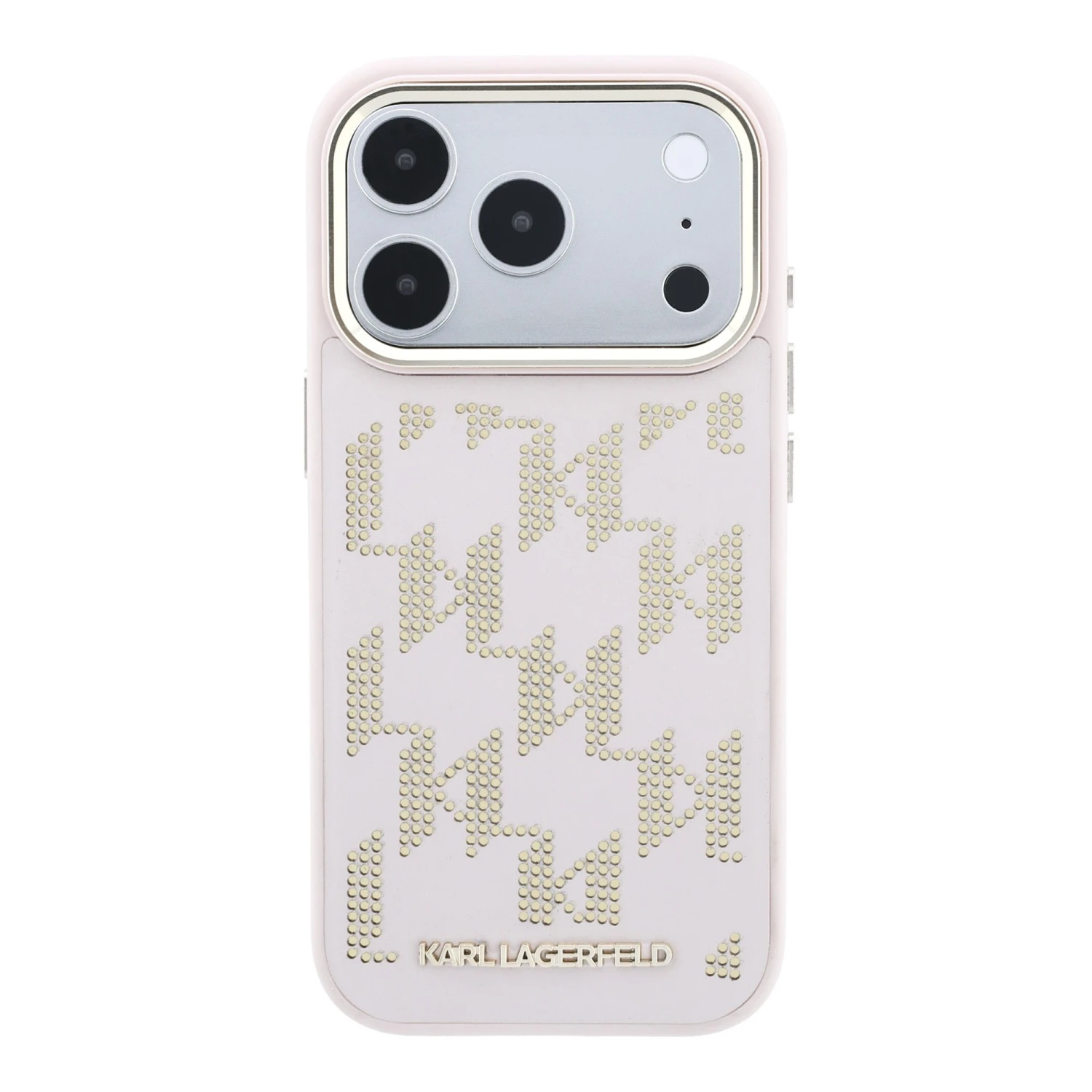 Karl Lagerfeld PU Perforated Monogram MagSafe Zadní Kryt pro iPhone 17 Pro Pink