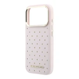Karl Lagerfeld PU Perforated Gold Dots MagSafe Zadní Kryt pro iPhone 17 Pro Max Pink