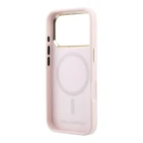 Karl Lagerfeld PU Perforated Gold Dots MagSafe Zadní Kryt pro iPhone 17 Pro Max Pink