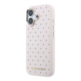 Karl Lagerfeld PU Perforated Gold Dots MagSafe Zadní Kryt pro iPhone 17 Pink
