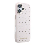 Karl Lagerfeld PU Perforated Gold Dots MagSafe Zadní Kryt pro iPhone 17 Pink