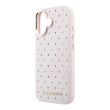 Karl Lagerfeld PU Perforated Gold Dots MagSafe Zadní Kryt pro iPhone 17 Pink
