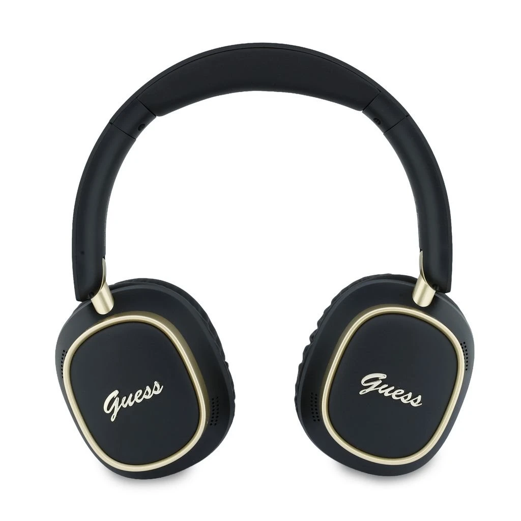 Guess Rectangle Metal Script Logo ENC Bezdrátová Sluchátka Black