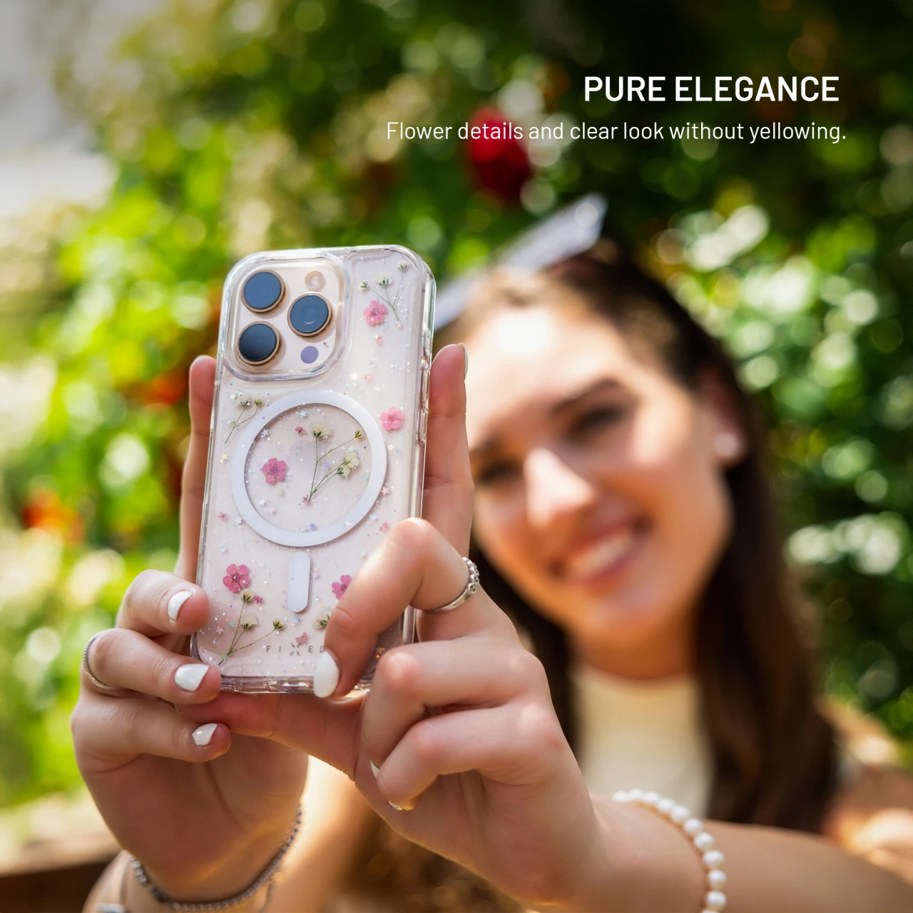 Zadní kryt FIXED MagBloom s podporou MagSafe pro Samsung Galaxy S25 Ultra, Blush Plum