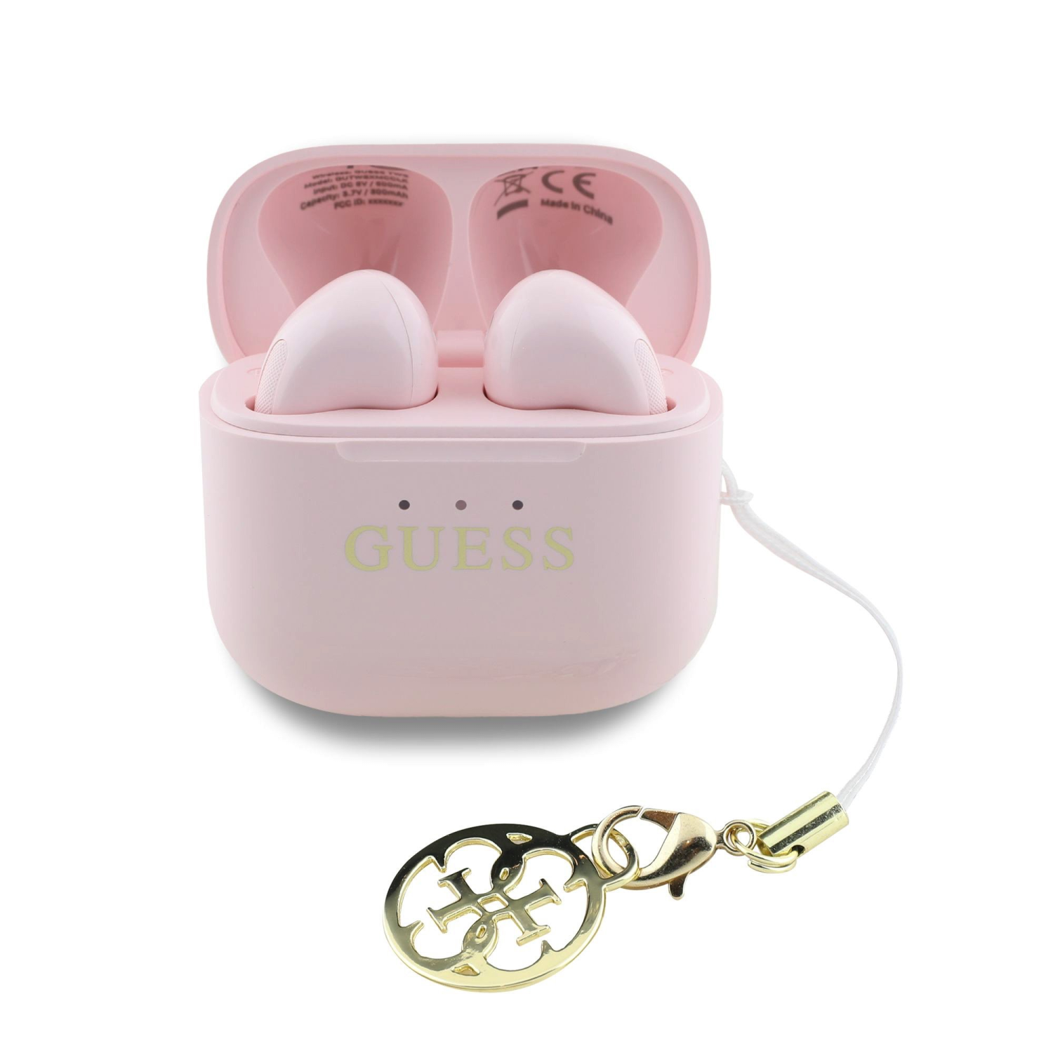 Guess Classic Logo Charm TWS růžová