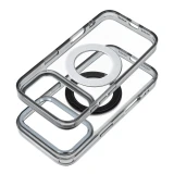 Case for iPhone 16 Frame Circle Stand compatible with MagSafe black