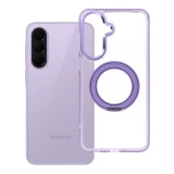 Case for Samsung A37 Frame Circle Stand compatible with MagSafe purple