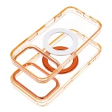 Case for iPhone 17 Pro / 18 Pro Frame Circle Stand compatible with MagSafe orange
