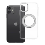 Case for iPhone 11 Frame Circle Stand compatible with MagSafe transparent