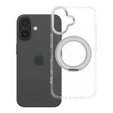 Case for iPhone 16 Frame Circle Stand compatible with MagSafe transparent