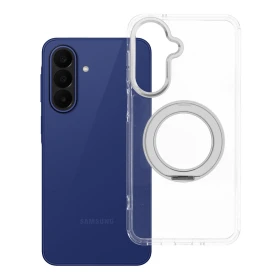 Zadní kryt Frame Circle Stand compatible with MagSafe pro Samsung Galaxy A27, transparentní
