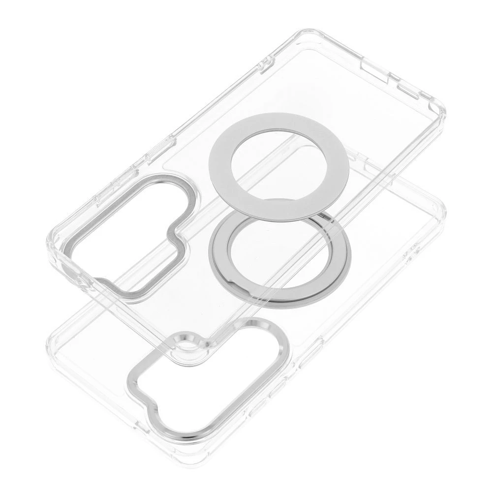 Case for Samsung S26 Frame Circle Stand compatible with MagSafe transparent