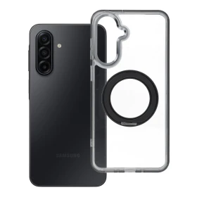 Zadní kryt Frame Circle Stand compatible with MagSafe pro Samsung Galaxy A17, černá