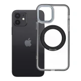 Case for iPhone 12 Frame Circle Stand compatible with MagSafe black
