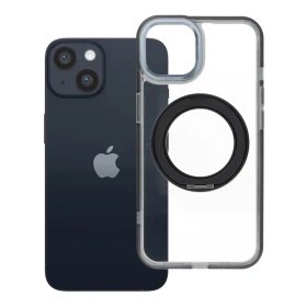 Zadní kryt Frame Circle Stand compatible with MagSafe pro Apple iPhone 14, černá