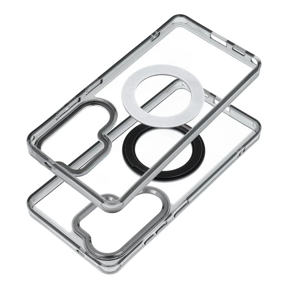 Case for Samsung A36 Frame Circle Stand compatible with MagSafe black