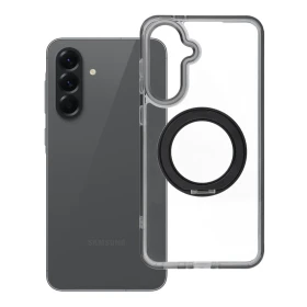 Zadní kryt Frame Circle Stand compatible with MagSafe pro Samsung Galaxy A56, černá