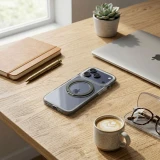 Case for iPhone 17 Pro / 18 Pro Frame Circle Stand compatible with MagSafe black