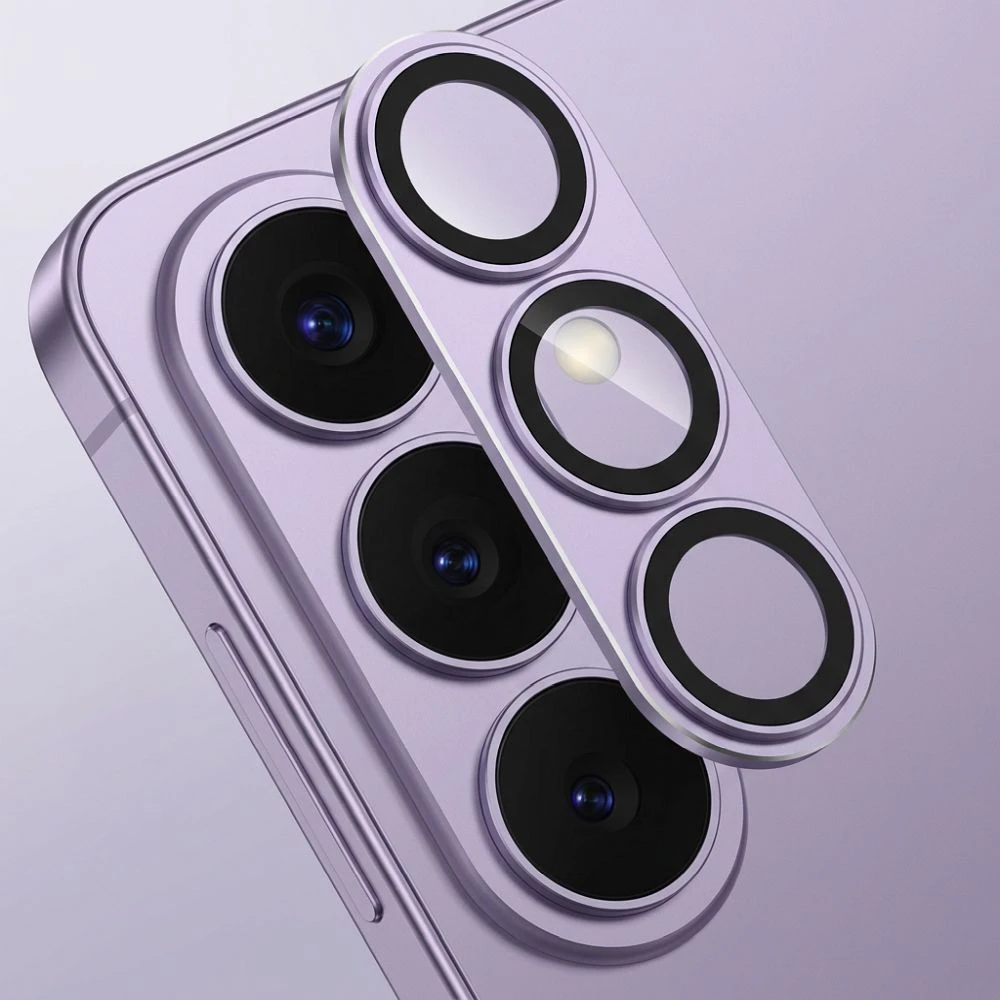 AR+AF Full Metal Tempered Glass for SAMSUNG S26 violet