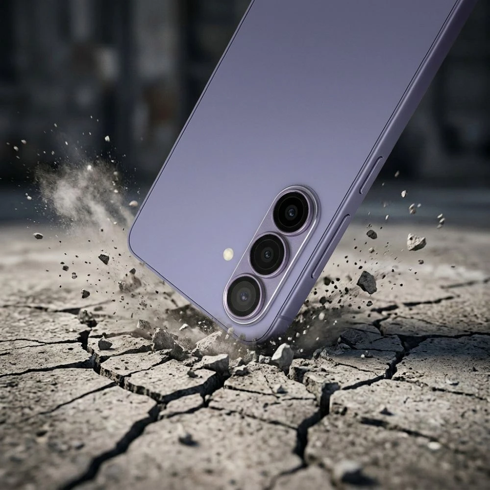 AR+AF Full Metal Tempered Glass for SAMSUNG S26 violet