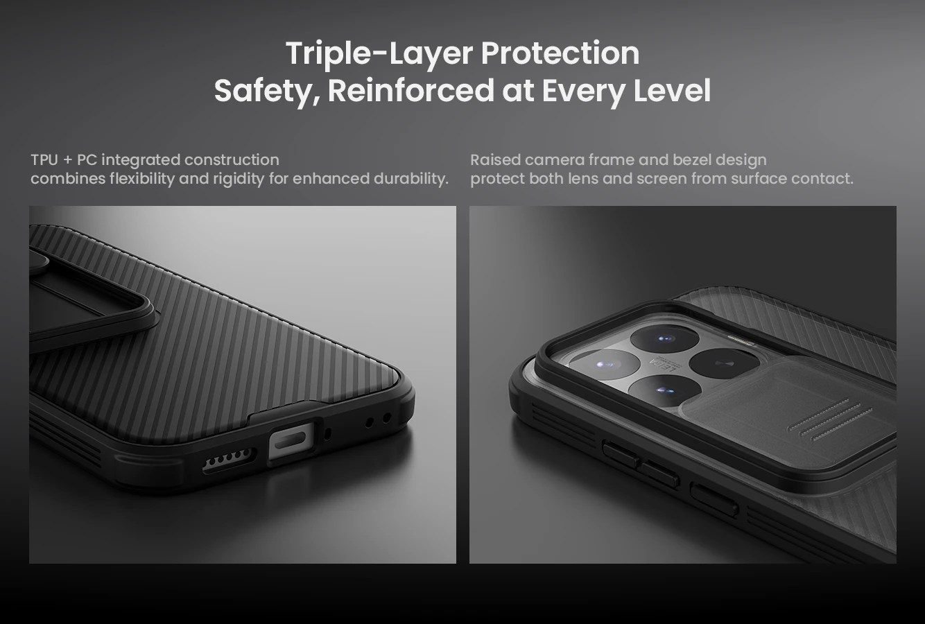 Nillkin CamShield PRO Zadní Kryt pro Xiaomi 17T Transparent Black