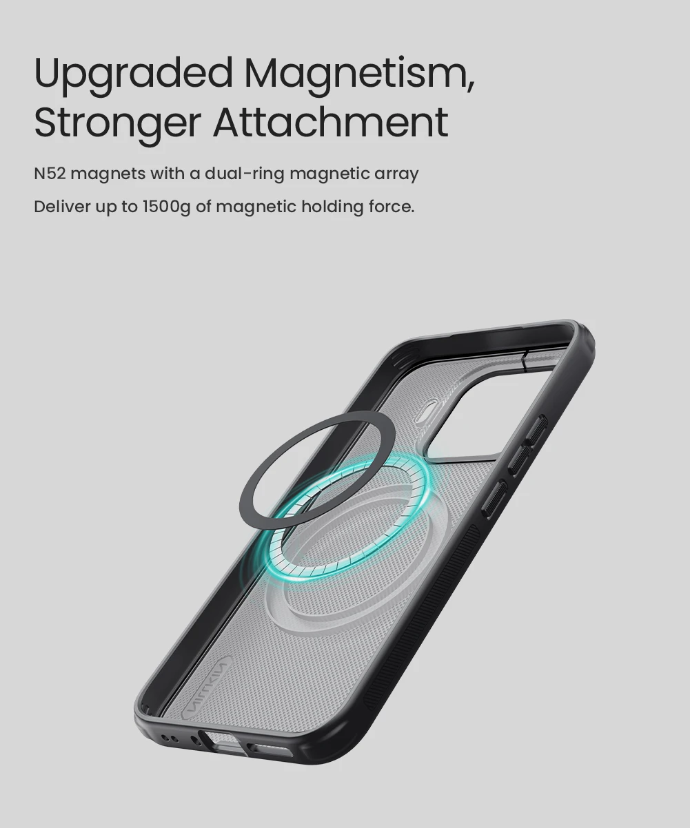 Nillkin Super Frosted PRO Magnetic Zadní Kryt pro Xiaomi 17T Pro Transparent Black
