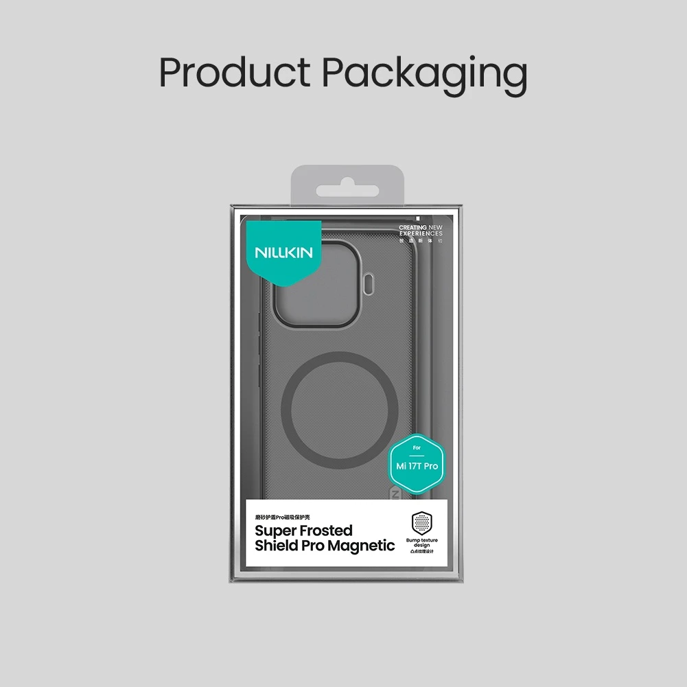 Nillkin Super Frosted PRO Magnetic Zadní Kryt pro Xiaomi 17T Pro Transparent Black