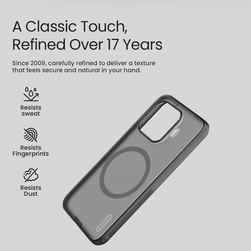 Nillkin Super Frosted PRO Magnetic Zadní Kryt pro Xiaomi 17T Pro Black