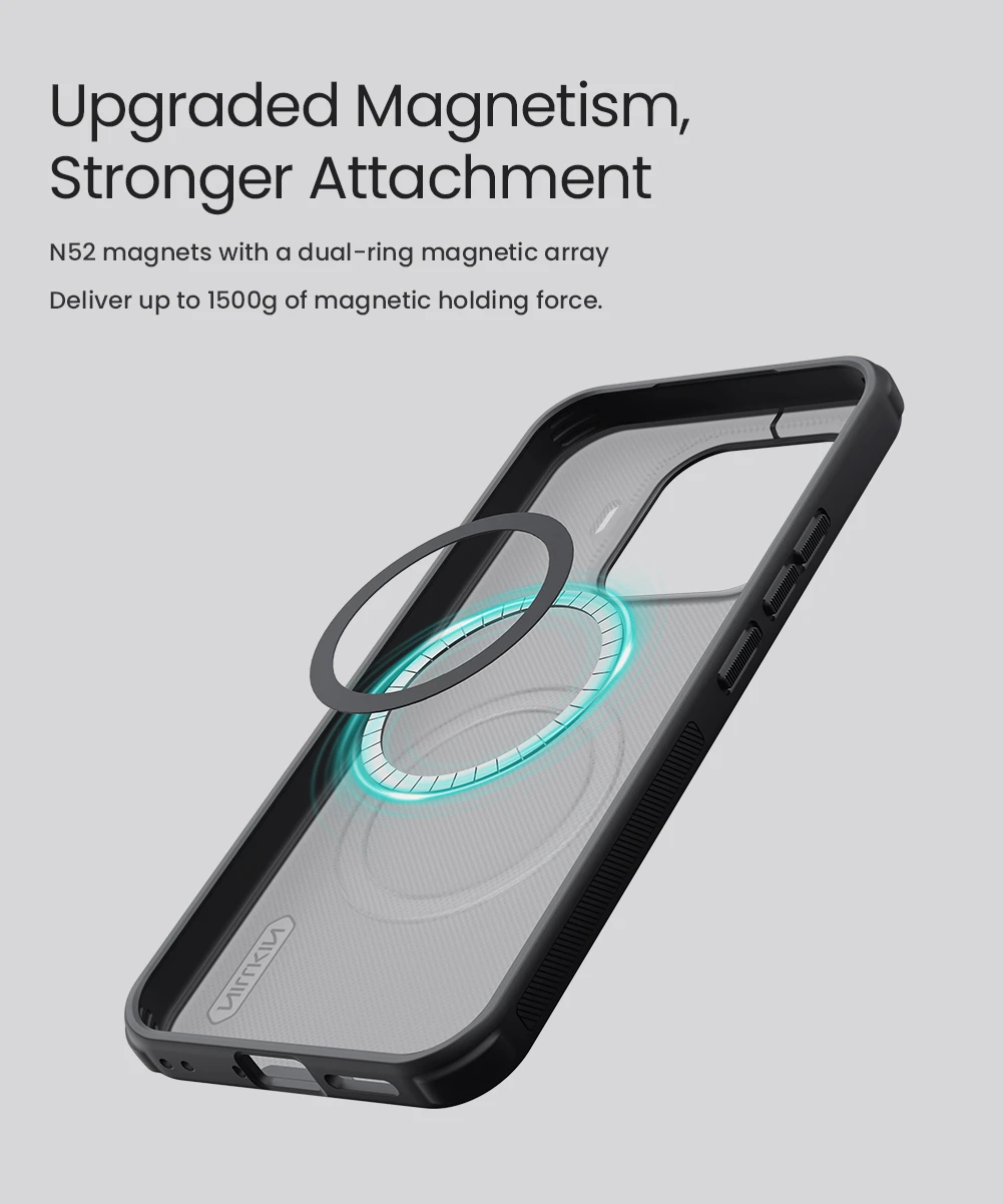 Nillkin Super Frosted PRO Magnetic Zadní Kryt pro Xiaomi 17T Transparent Black