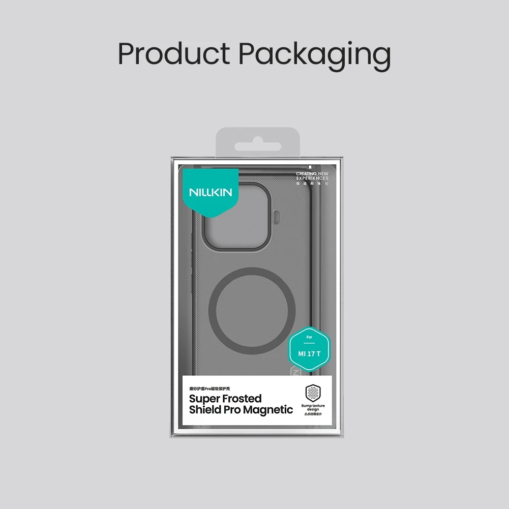 Nillkin Super Frosted PRO Magnetic Zadní Kryt pro Xiaomi 17T Transparent Black