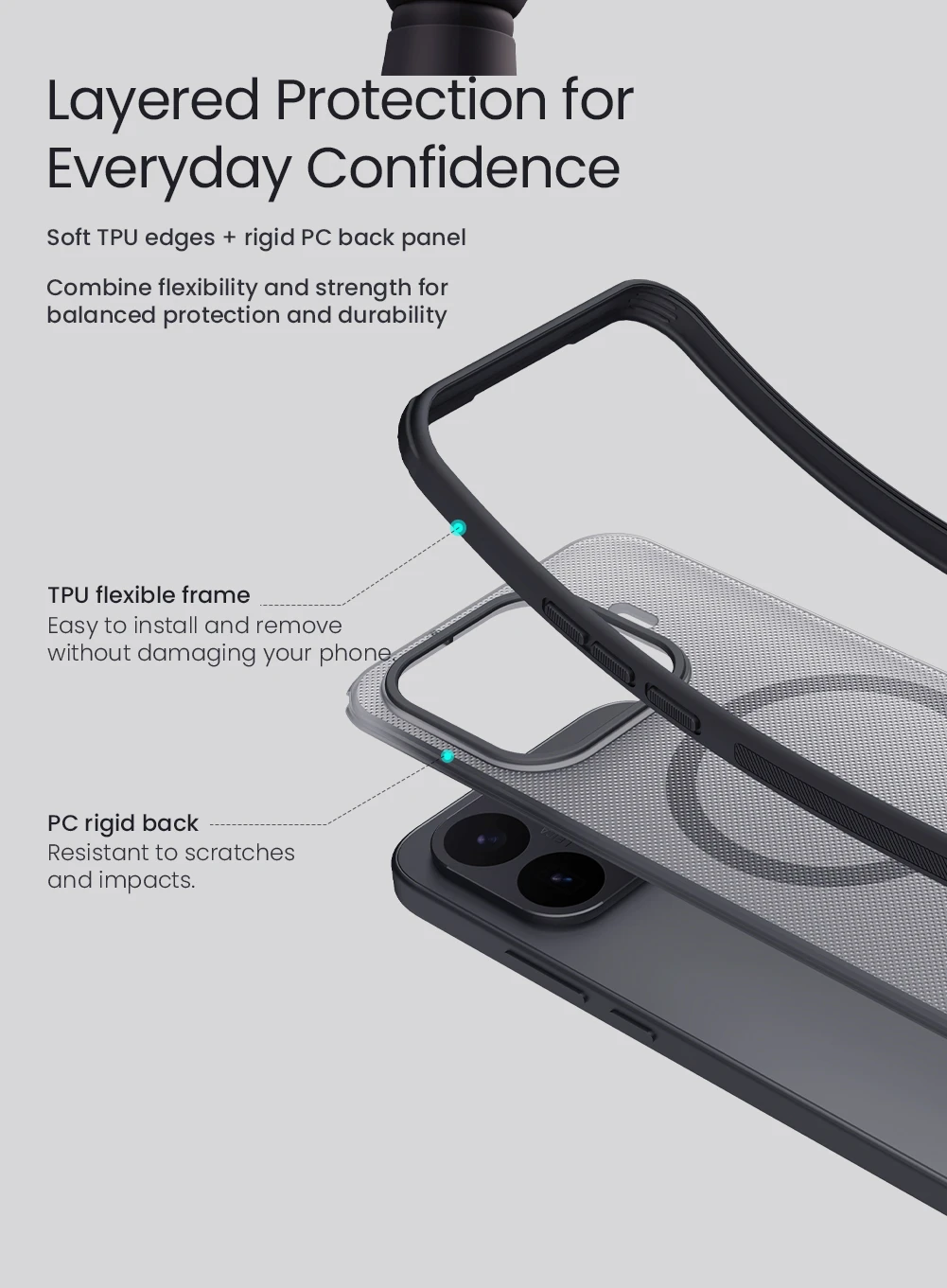 Nillkin Super Frosted PRO Magnetic Zadní Kryt pro Xiaomi 17T Black