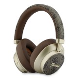 Guess PU 4G Gold Script Metal Logo ENC hnědá